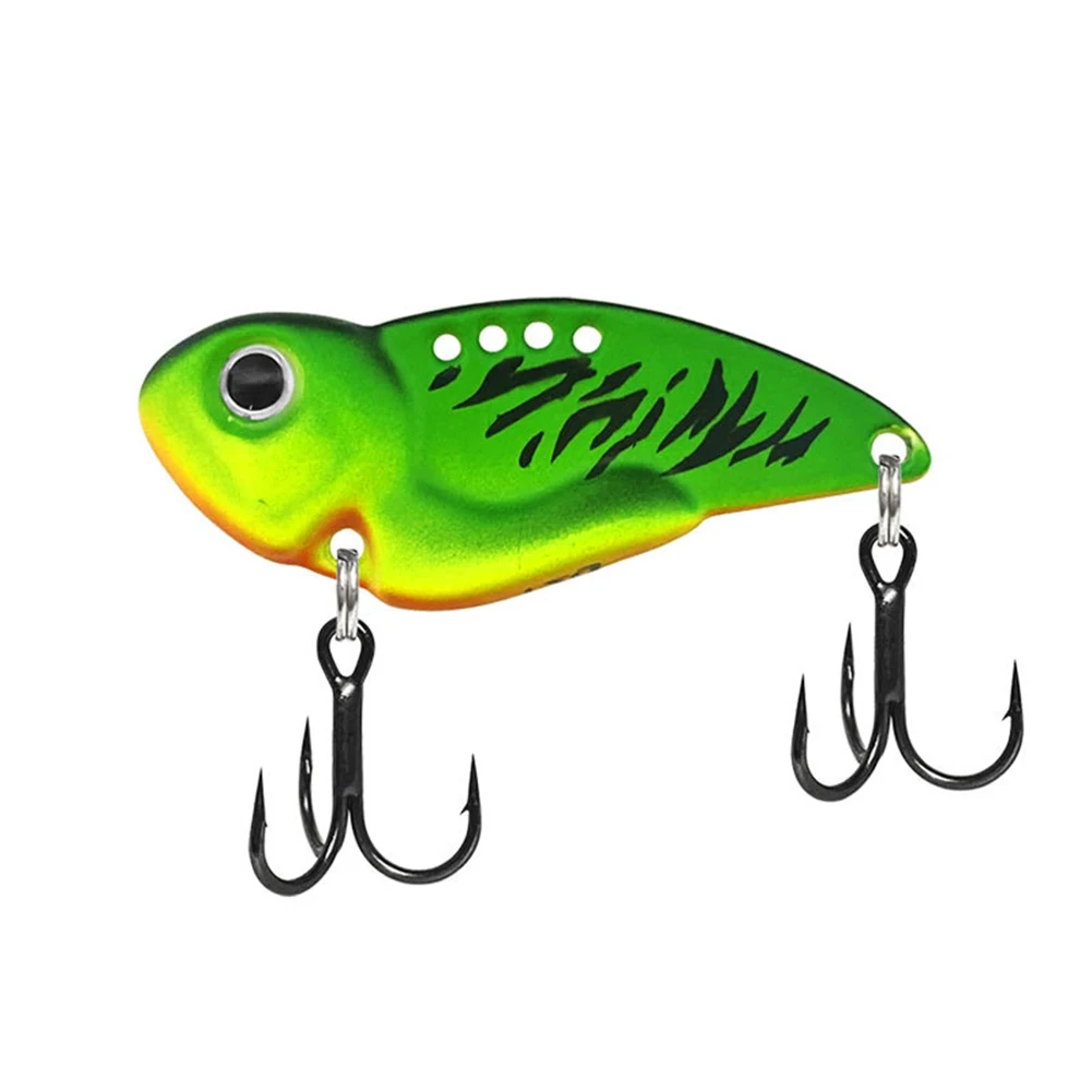 3 8cm Vib Fishing Lure Metal Bait with Realistic Paintings Vivid 3D Eyes Suitable for Freshwater Saltwater Fishing