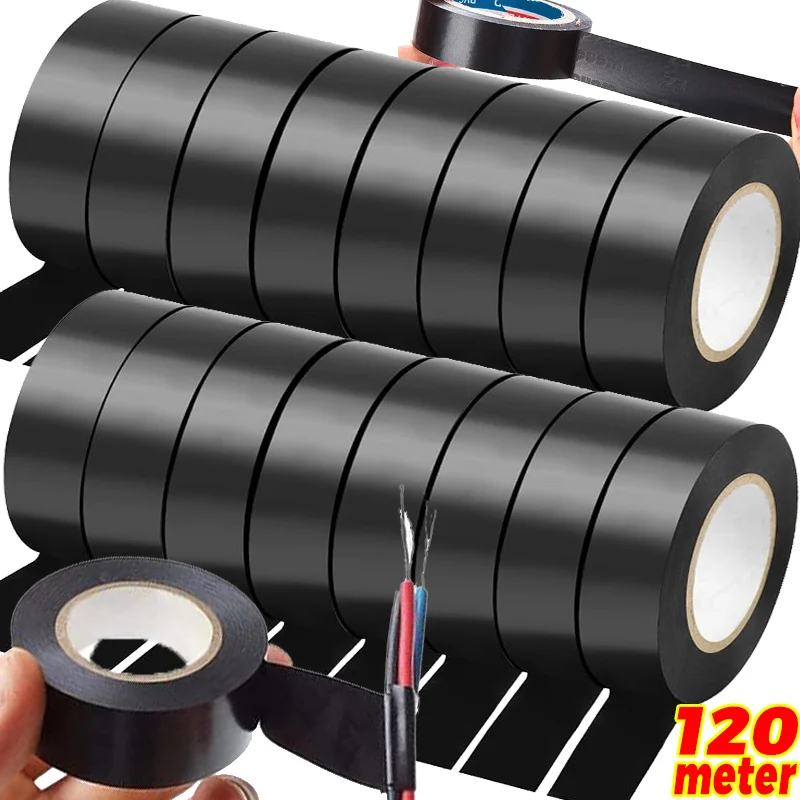 أشرطة PVC العازلة الكهربائية، مقاومة للحرارة، شريط عازل أسود، أشرطة حماية الأسلاك الكهربائية ذاتية اللصق