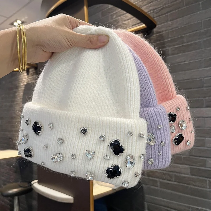 inverno-senhora-quente-grosso-gorro-7-cores-moda-rhineston-solido-casual-chapeu-de-malha-feminino-angora-la-bone-a-prova-de-vento-versatil