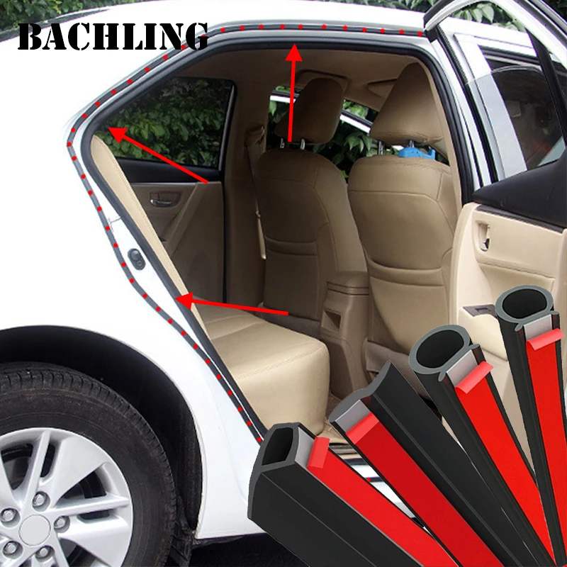 Car Door Seal Strip Auto Rubber Z P D Type Seals Noise Insulation Anti-Dust Soundproofing Auto Sealing Strips Accessories