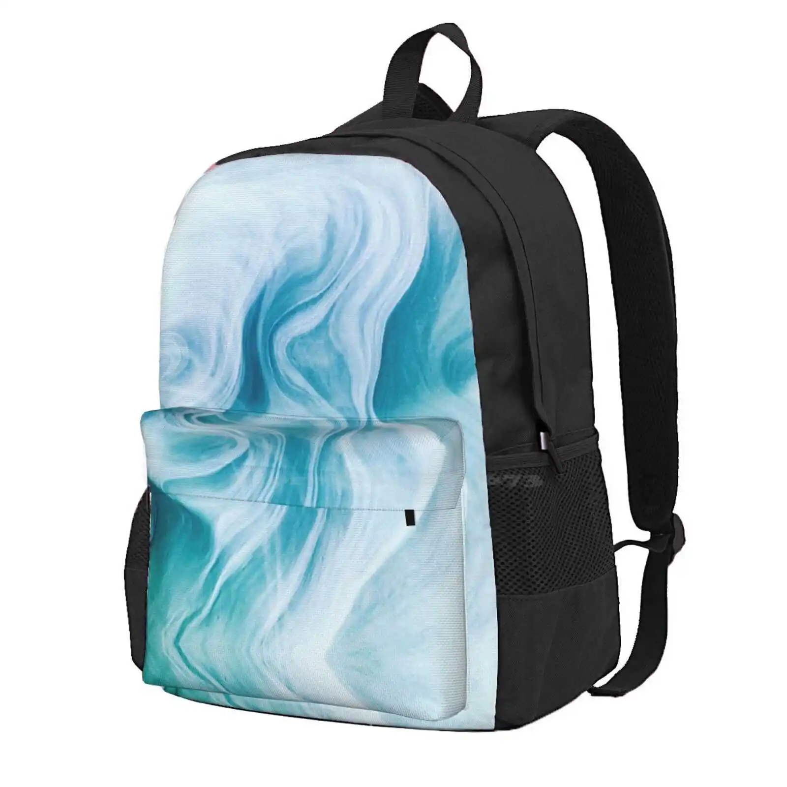 Marble Sandstone - Oceanic Hot Sale Schoolbag Backpack Fashion Bags Marble Sandstone Australia Ocean Sea Waves Abstract Pattern