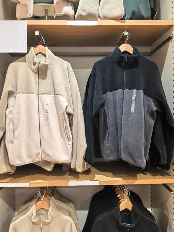 

ex Long Sve Fce Lined Jaet Толстовка на молнии Oversize Цветная блузка Верхняя одежда Теплая повседневная одежда на осень-зиму