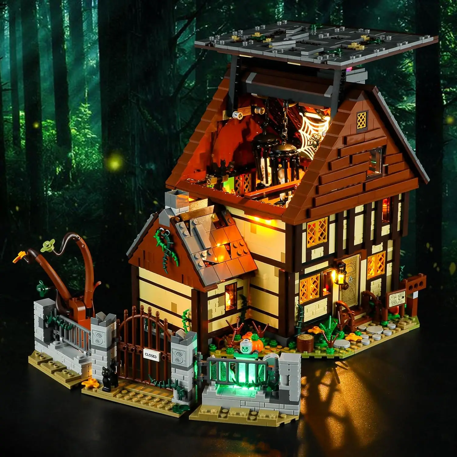 Hprosper 5V LED Light For Lego 21341 Disney Hocus Pocus: The Sanderson Sisters' Cottage Decorative Lamp With Battery Box