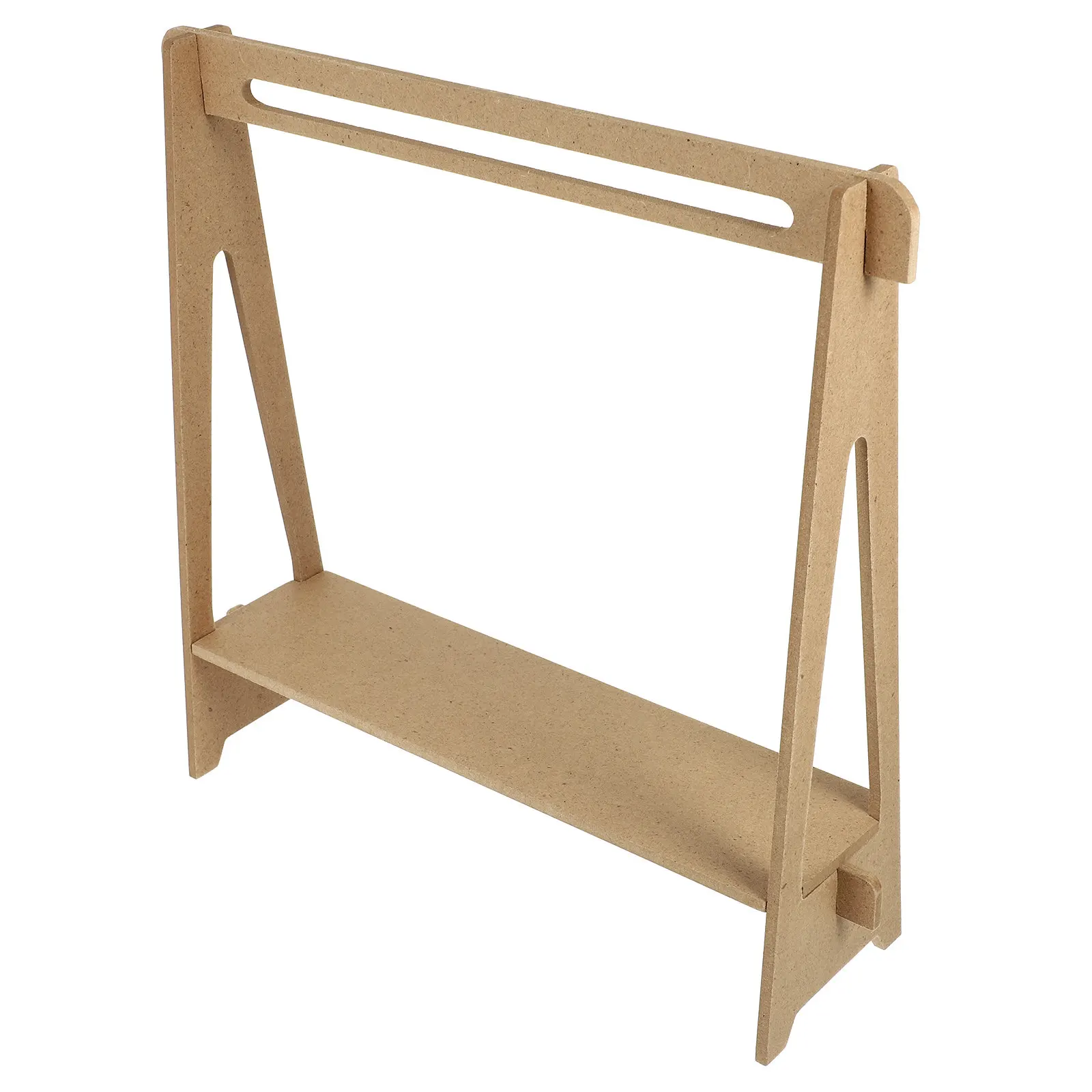 

Wood Mini Garment Rack Decorative Dollhouse Clothes Organizer Exquisite Craftsmanship Natural Wood Finish Compact Stylish Home