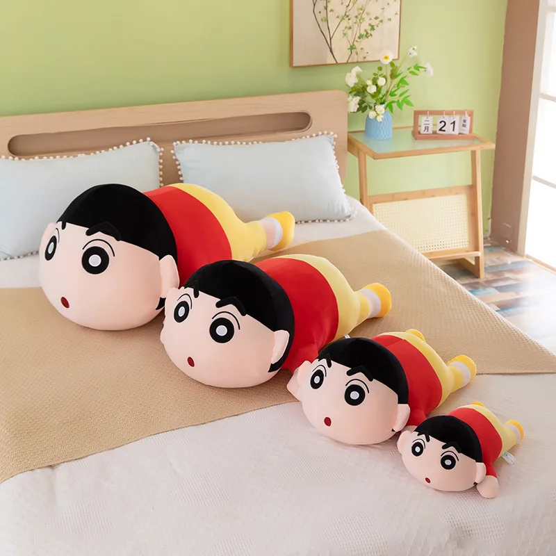 Kawaii Sanrio Plüschtier Niedlicher linker Schutz Schwein Crayon Shin Chan Gefüllte Puppe Kinder Geburtstagsgeschenk Kuschelkissen Weiches Plüschtier Kinder