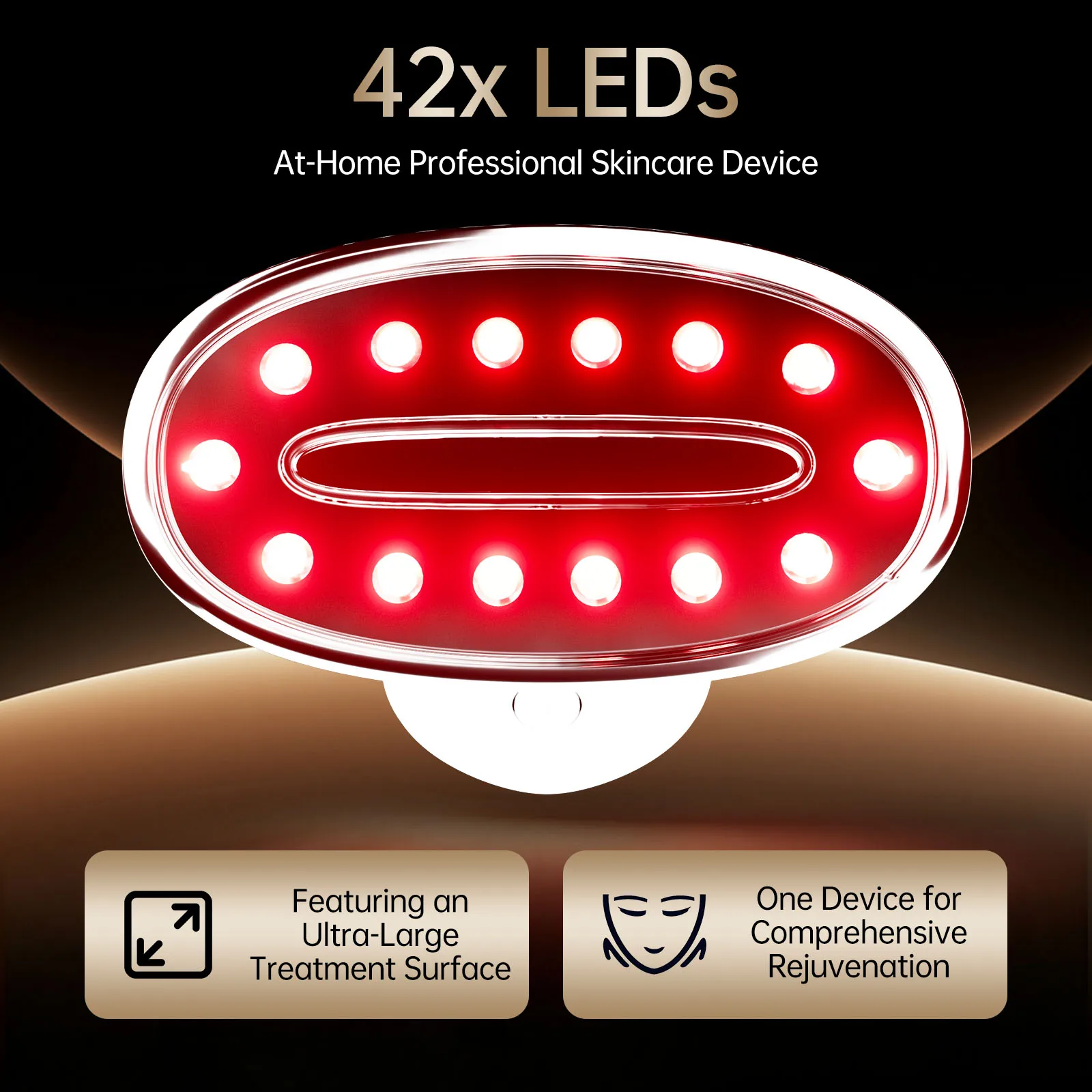 Multifunction Beauty Device LED Light Face Body Skin Care Tool EMS Microcurrent Vibration Massager Red Blue Photon Beauty Device