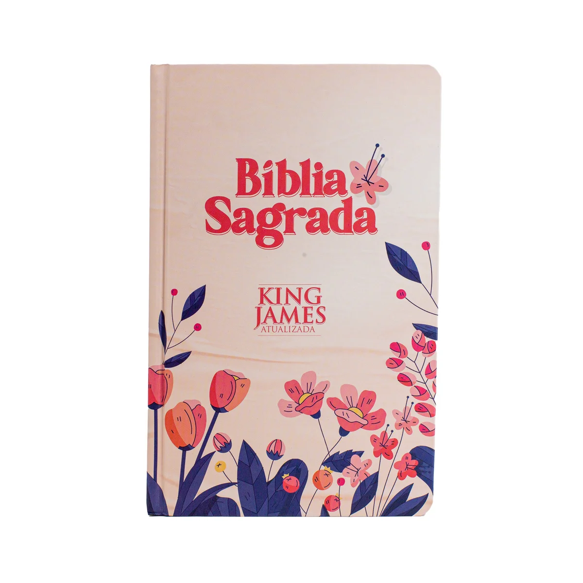 Holy Bible Slim-BKJA-Floral Cartoon Hardcover