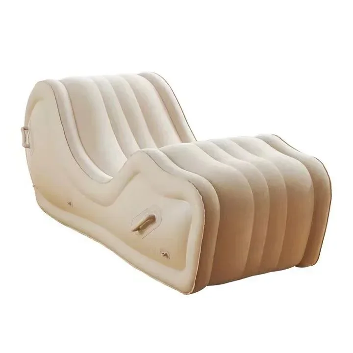 Factory Wholesale Inflatable Camping Sofa Inflatable Furniture S Shaped Love Position Chair Sex Chaise Lounge for Adult