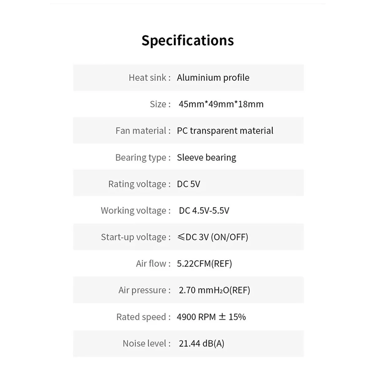 For Orange Pi 5 Plus Integrated Aluminum Heatsinks Active Cooling Fan_Y80A