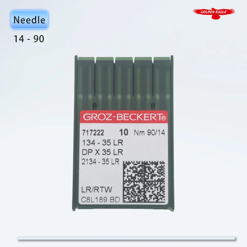 50 PCS DPX35 LR (134-35 LR) Groz-Beckert Leather Sewing Machine Needles For Industrial Walking Foot Sewing Machines 2134-35 LR - view 6