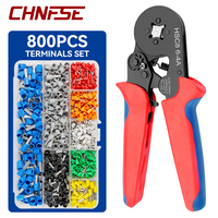 Tubular Terminal Crimping Tools Mini Electrical Pliers HSC8 6-4 0.25-10mm² 23-7AWG 6-6 0.25-6mm² Crimping Tool Clamp Sets