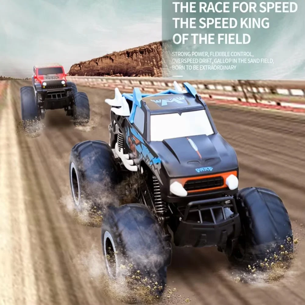 

JJRC 1:18 4WD Dual-Mode Amphibian RC Crawler Big-Wheel Off-Road Monster 2.4GHz Gesture-Sensing Stunt LED Gift