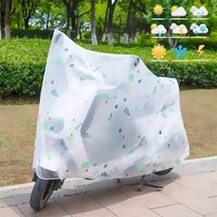 Durable PE Motorcycle Cover Waterproof UV Protect Scooter Covers Dustproof Electric Vehicle Bike Bicycle Accessories Outdoor