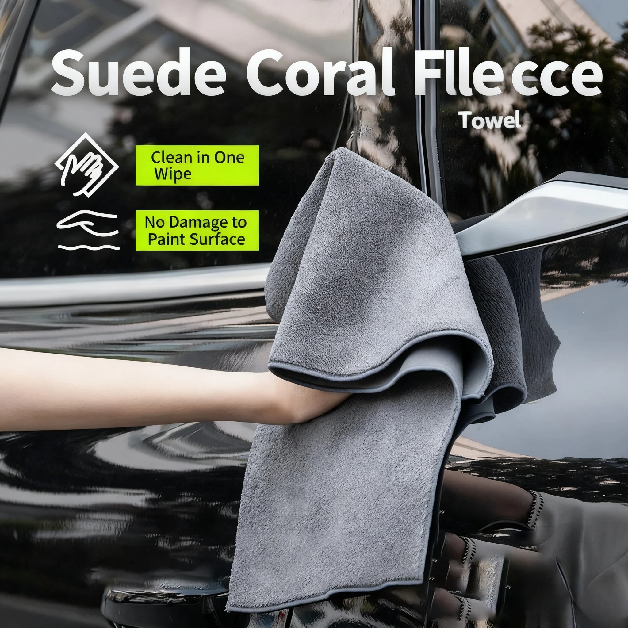 Car cleaning dry wipes, high-quality car towels, body wash towels, car detail care, wiping off dust and water stains
