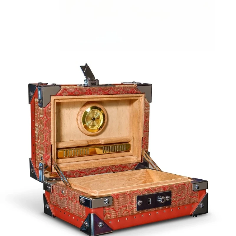 

Original design copper wire woven pine retro presbyopia cigar storage box