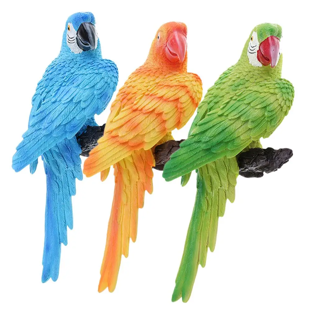 1 Piece Parrot Garden Ornament Miniature Figurine Fairy Animal Decor Collectible