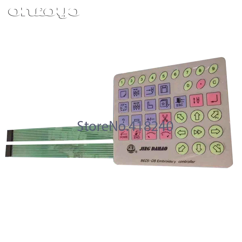 Computer Embroidery Machine Head Button Film Type 08 Key Film