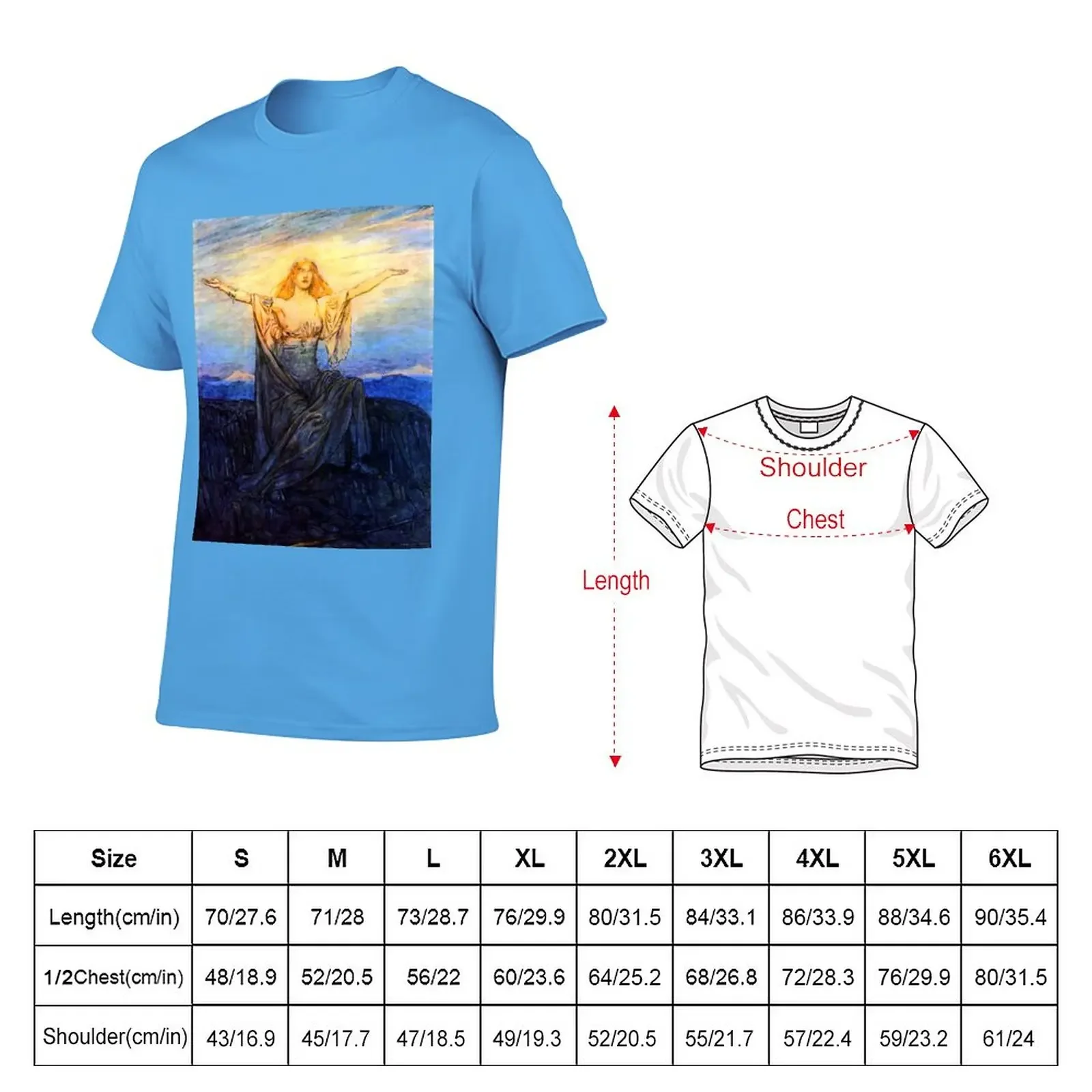 New Greeting the Sun - Siegfried and the Twilight of the Gods - Arthur Rackham T-Shirt black t shirt men clothings