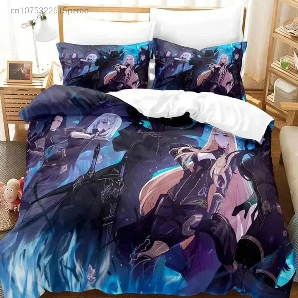 Anime Eminence In Shadow Bedding Set Printed Bed Set With Pillowcase Duvet Cover Soft Queen King Size Bedclothes Home Kids Adult