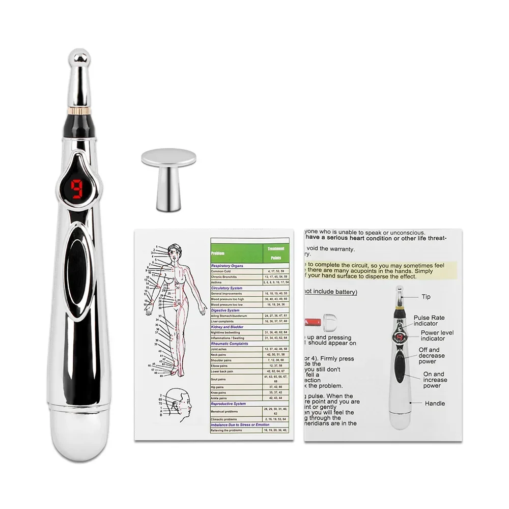 3/5-in-1 Massage Acupunctuur Pen Elektronische Acupunctuurpunt Pen Laser Meridiaan Energie Puls Massage Pen Multifunctionele stimulator