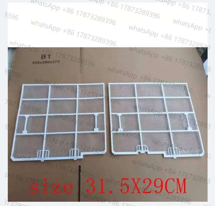 Conjuntos de filtros de ar condicionado (esquerda + direita), tamanho 31,5X29CM, para Kelon/Hisense/Whirlpool 1-1,5HP, peças de eletrodomésticos