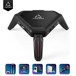AIMZENIX MONSTER Controller Emulator for PS5, PS4, XONE, X360, XSS, XSX, N-Switch, Supports 3.5mm Headphones, APP