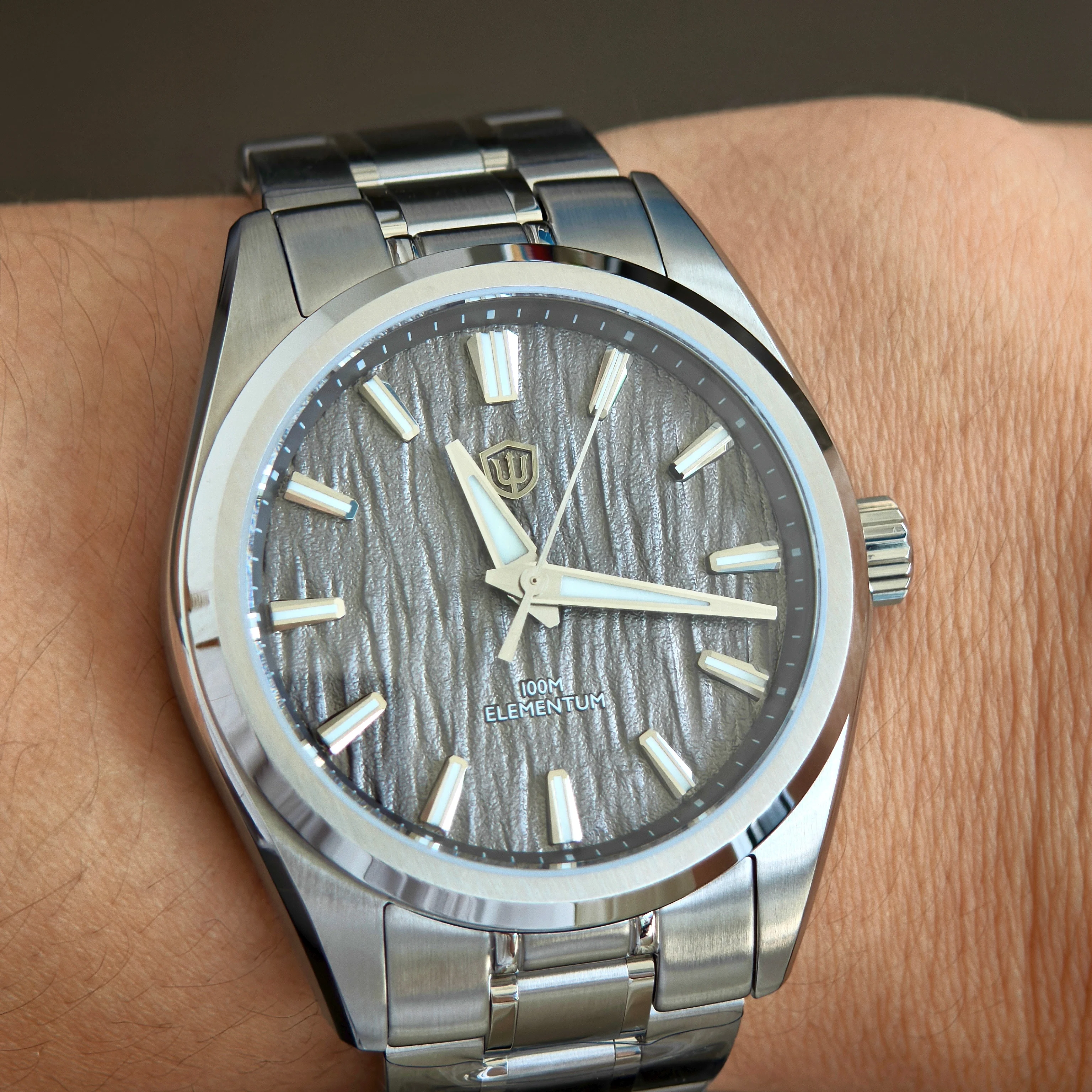 Watchdives WD0003C ice Crack Dial 38mm Men Watch VH31 Sweep Seconds Quartz Movement Sapphire Luminous 10Bar Waterproof Watches