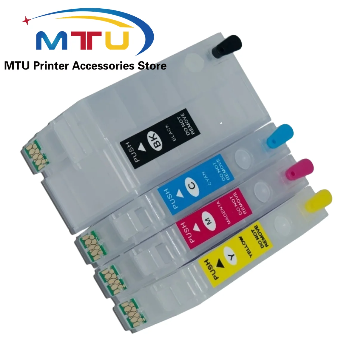 1Set 2711 T2711 27XL Empty Refillable Ink Cartridge for Epson WorkForce WF-3620DWF 3640DTWF 7110DTW 7610DWF 7620 Wf7710 7720