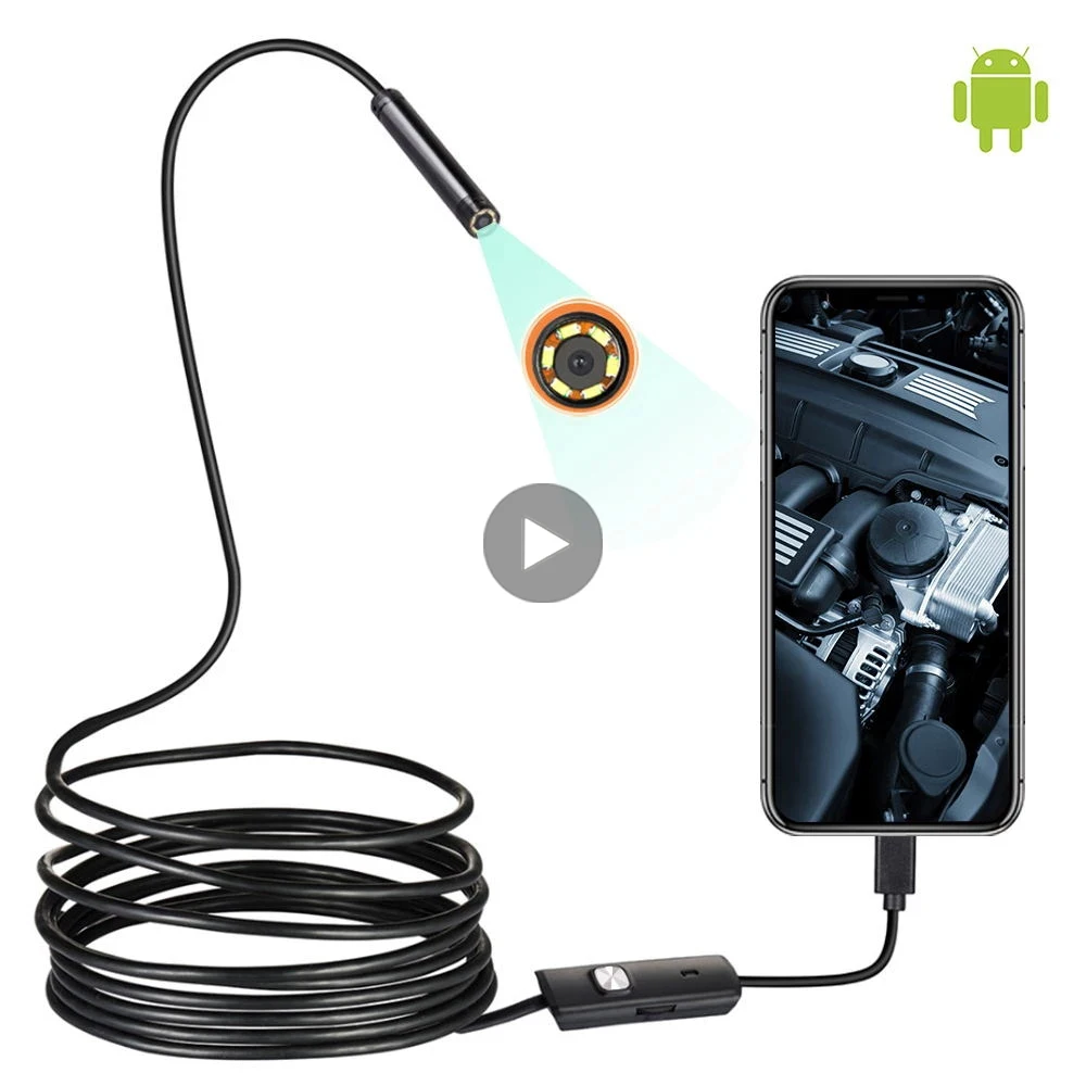 Endoscopic Endoscope Camera For Android Mobile Smartphone Cell Phone Mini USB C Car Intra Oral Dentistry Inspection Borescope