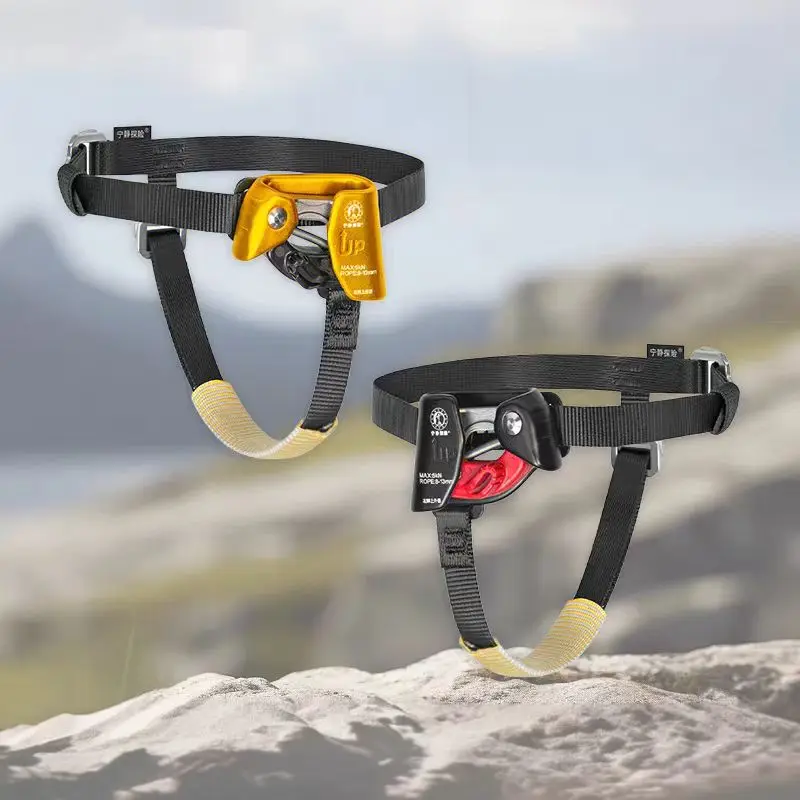 Professional Climbing Foot Ascender Riser for 8-13mm Rope Vertical Access Mountaineering Arborist Caving Equipment
