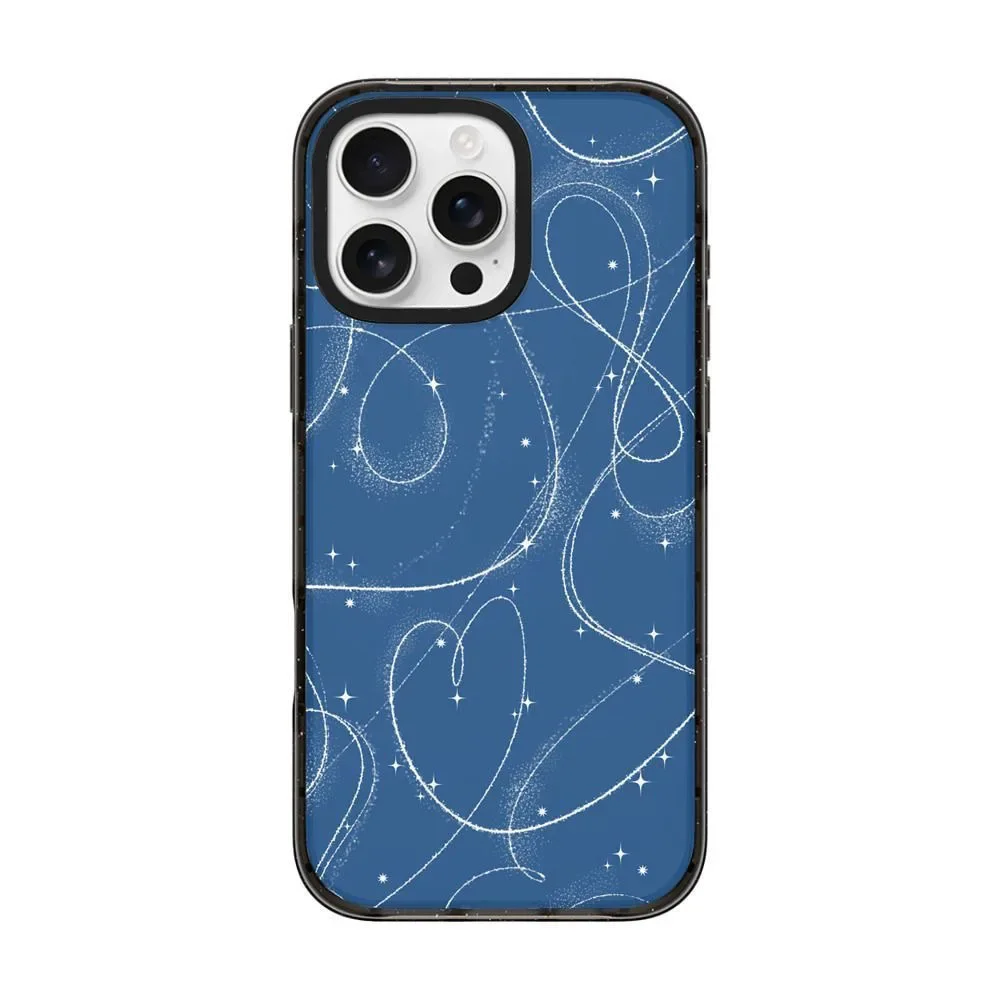 Criativo céu 2.0 acrílico borda preta magnética capa de telefone para iphone 17 16 15 14 13 12 pro max caso