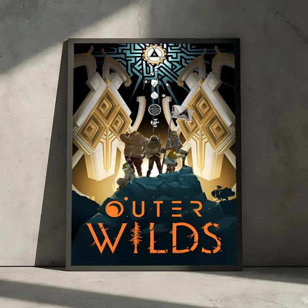 Anime Outer Wilds-S Movie Game Poster For Room Wall Art Decor Waterproof Stickers For Home Bar Bedroom Decoration