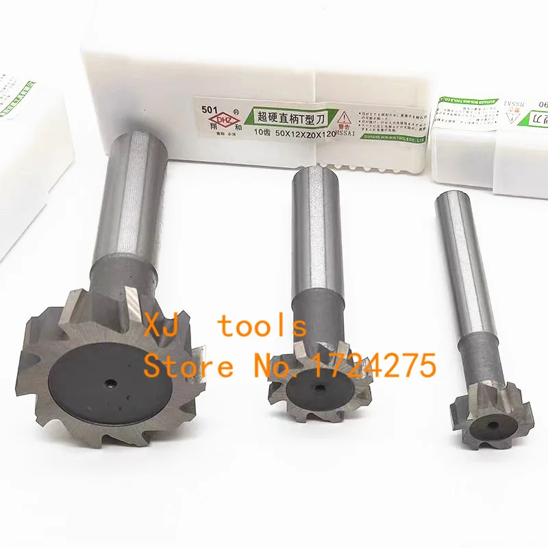 Thickness 1-12mm Diameter 8-50m HSS T type Milling Cutter Processing Steel Copper Aluminum Metal Milling Cutter, T Slot End Mill
