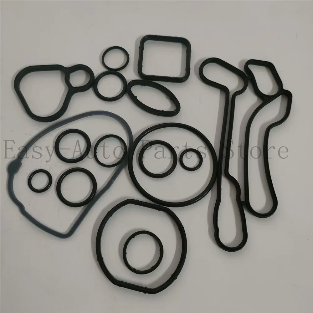 

10pcs Sets Cooling System Oil Cooler Gasket Seals Blue OEM# 55354071 55354072 For Chevrolet Cruze 1.6L 1.8L Sonic Astra Zafira
