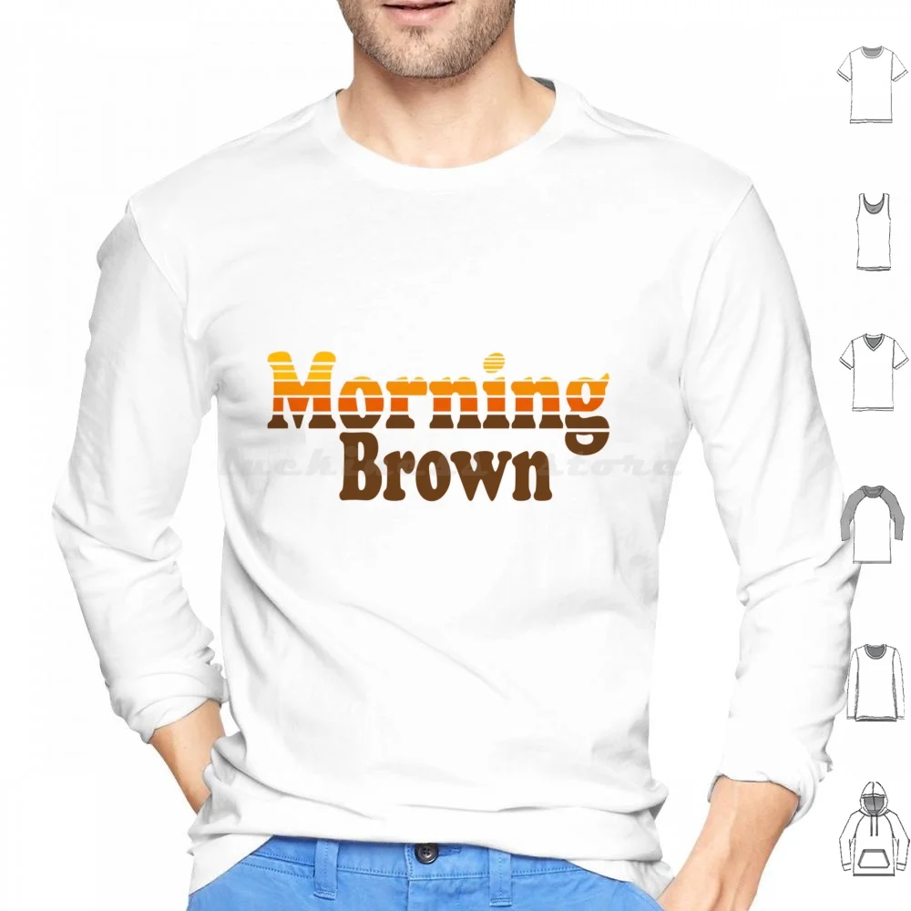 Aunty Donna Funny Morning Brown Hoodie Cotton Long Sleeve Aunty Donna Morning Brown Aunty Donna Comedy Comedy Australia