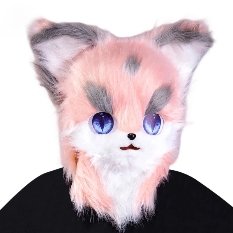 

Cartoon Dolls Animal Head Masks HeadgearAnimal Clothing Accessories Set Claws Tails