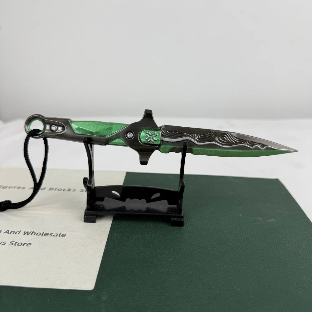 VALORANT نموذج خنجر VCT LOCK//IN، 18 سم، سبيكة زنك، نصل غير حاد، مع غمد – مثالي لمحبي VALORANT، ملحق سلاح لشخصيات الحركة، نموذج متماثل للبيع #5