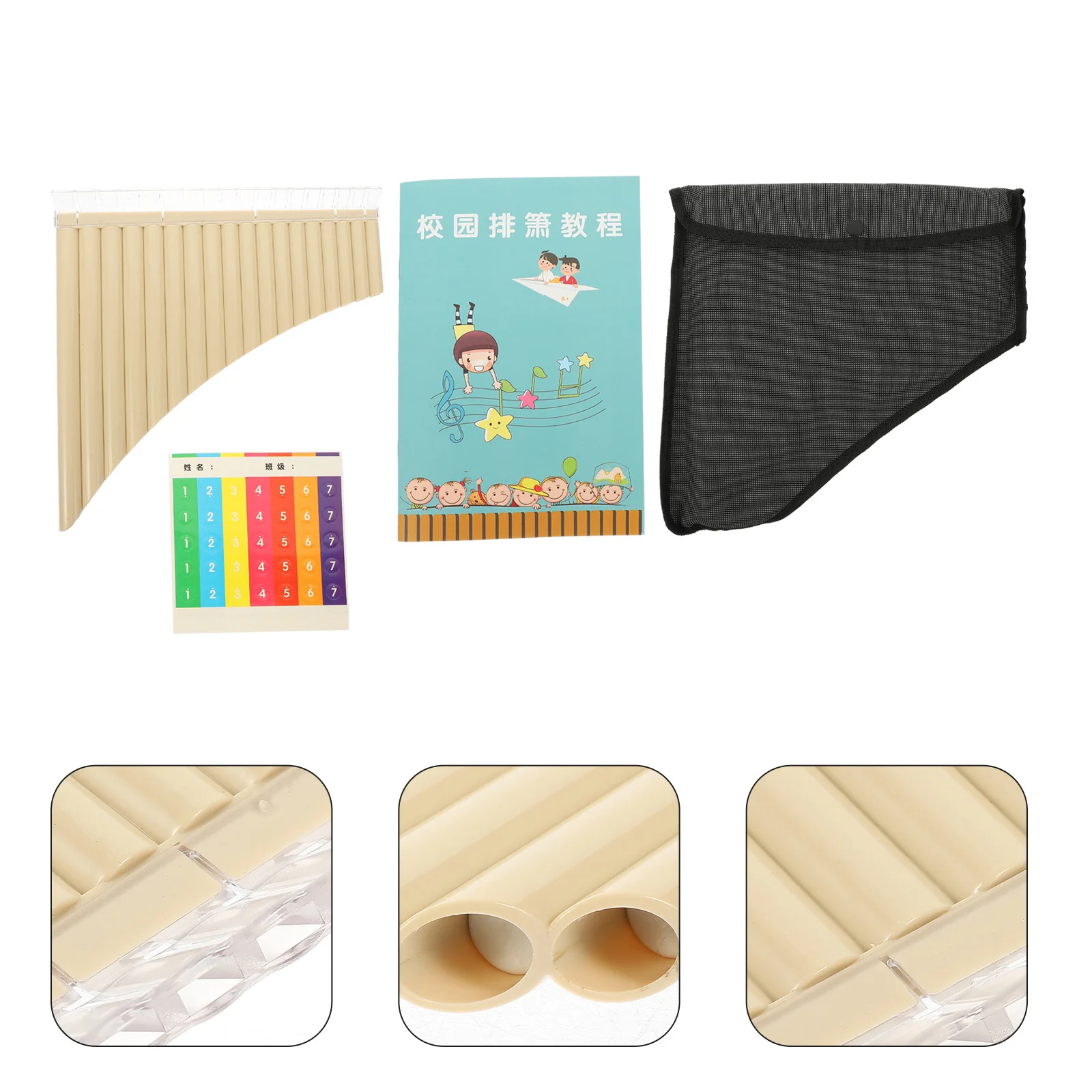 

Pipe Pan Flute Professional Educational Exquisite 18 Pipes Multi functional Musical Instrument School Instruments Precise Tone