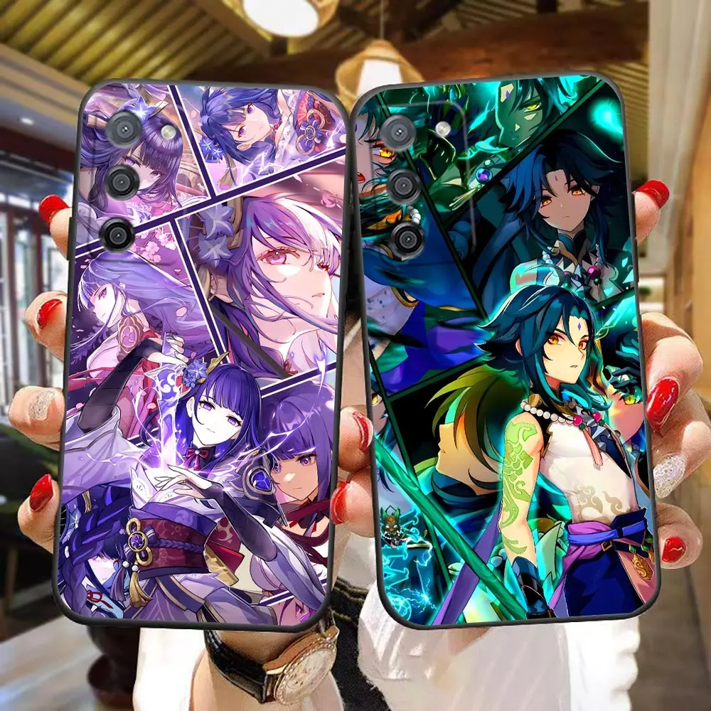 Raiden Xiao Genshin Impact Phone Case For OPPO A5X A6X A6C A5 A6 A17 A16 A38 A53 A54 A55 A57 A58 A60 A74 A78 A93 A94 A98 Shell