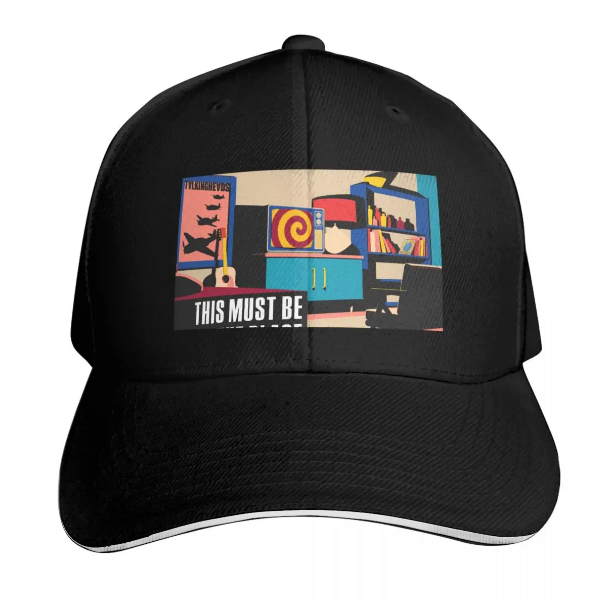 Talking Heads - This Must Be The Place Baseball Cap Sun Protection UPF 50+ Breathable Mesh Back Adjustable Buckle Closure