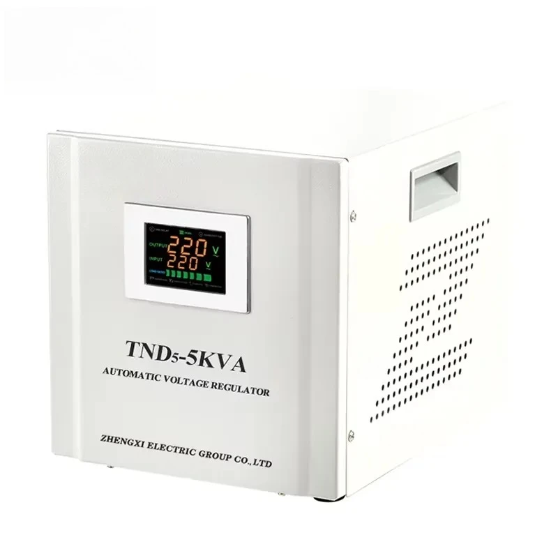 ZX TND3-5KVA Single Phase AC Servo Controlled Voltage Stabilizer 220V 5000W Low Voltage Regulator