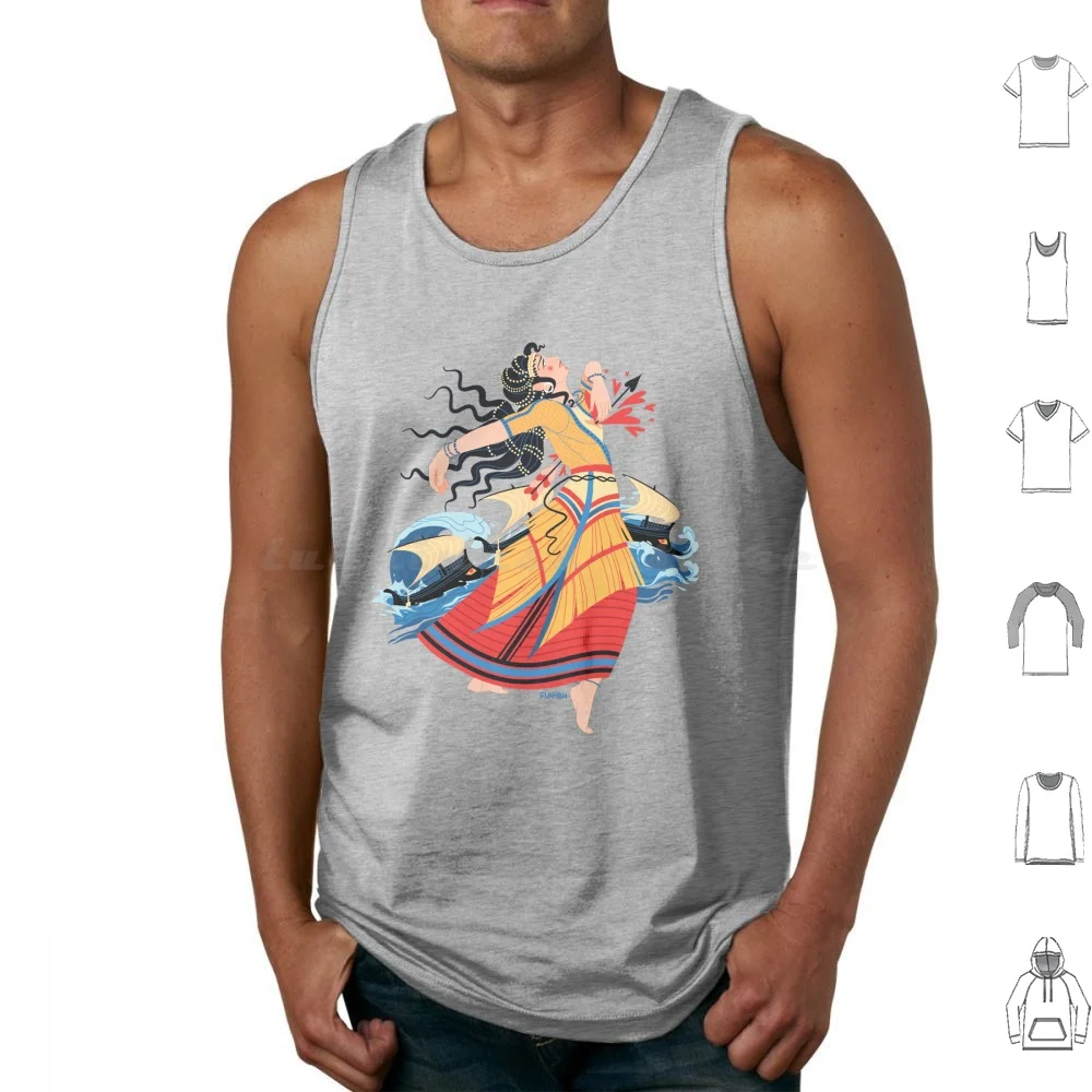 

Lovestruck ( Helen Of Troy ) Tank Tops Vest Sleeveless Helen Of Troy Ancient Greek Greece Blue Minoan Mycenaean Dancing