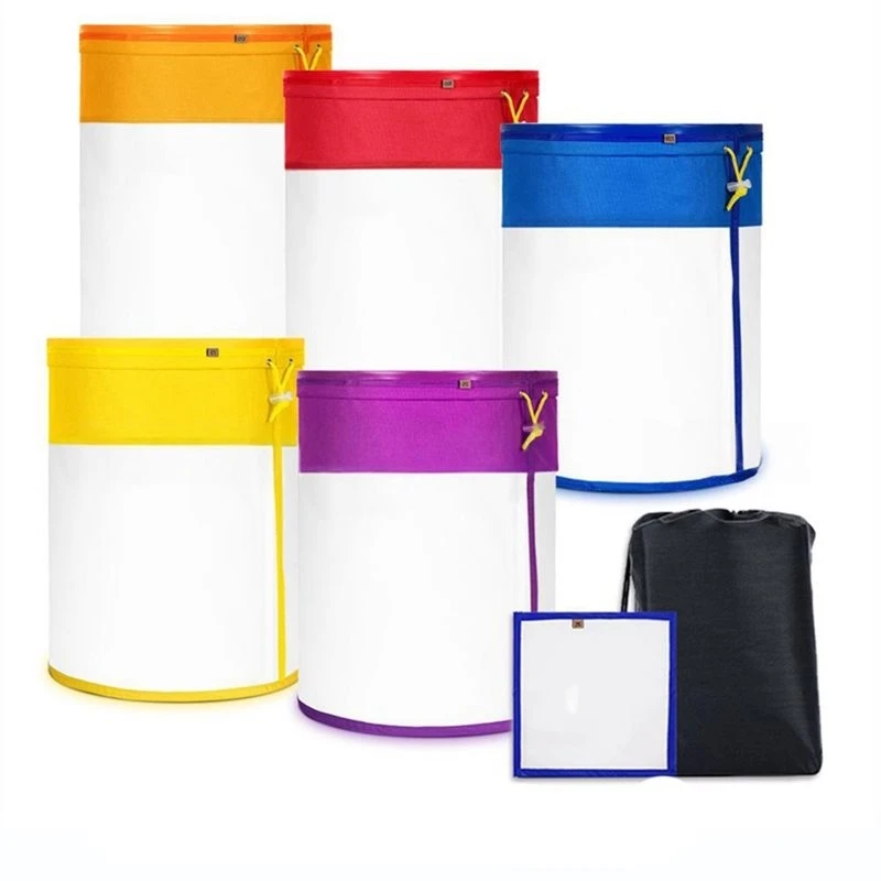 T21C All-Mesh 5-Pack 5-Gallon Filter Bag Kit,Reusable Nylon Strainer For Kitchen, Hydroponics, Gardening& Industrial Use
