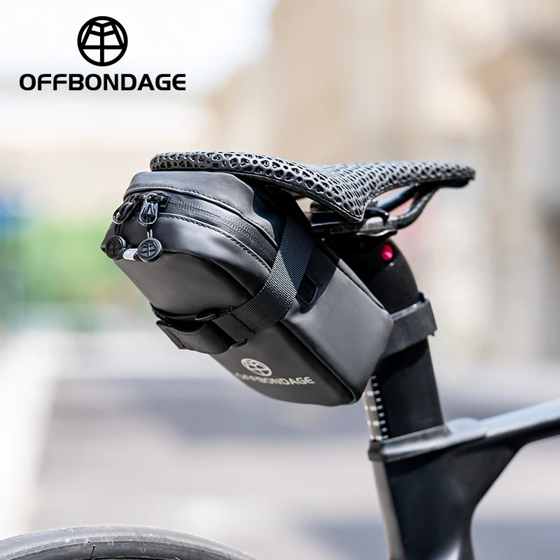 OFFBONDAG Mini-Fahrrad-Hecktasche, leicht, tragbar, Fahrrad-Aufbewahrungstasche, kleine Werkzeugtasche, Rennrad, modisch, schöne Fahrradtaschen ﻿