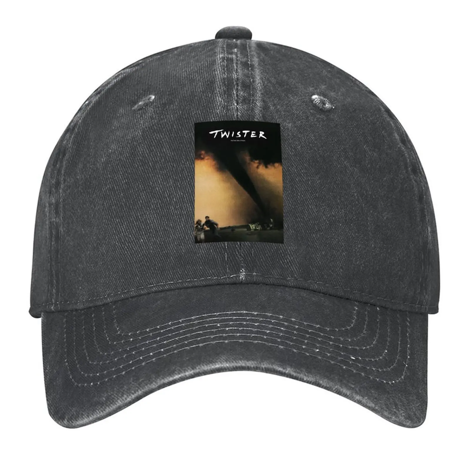 

Mans Twister 1996 Movie Fashion Leisure Round Neck Essential Baseball Cap Horse Hat Rave Bobble Hat Sun Hats For Women Men's