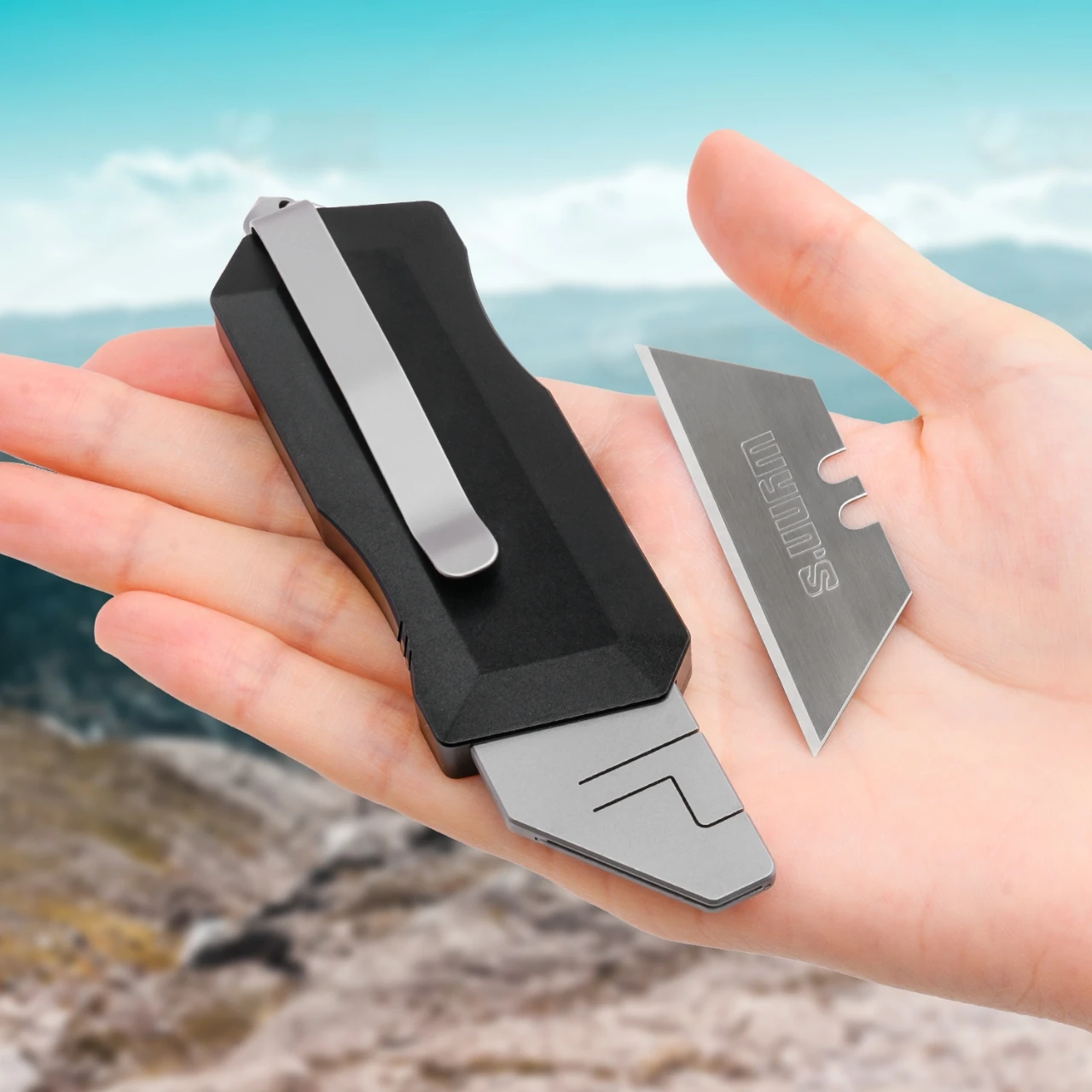 

Высококачественный универсальный нож SK5, лезвие, ручка из алюминиевого сплава, деревообрабатывающие режущие инструменты, EDC, уличный многофункциональный инструмент, подарок, десять лезвий