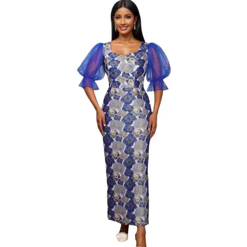 

African Dresses For Women Elegant 2025 Dashiki Autumn Summer Maxi Dress Ladies Traditional Party Evening African Clothing