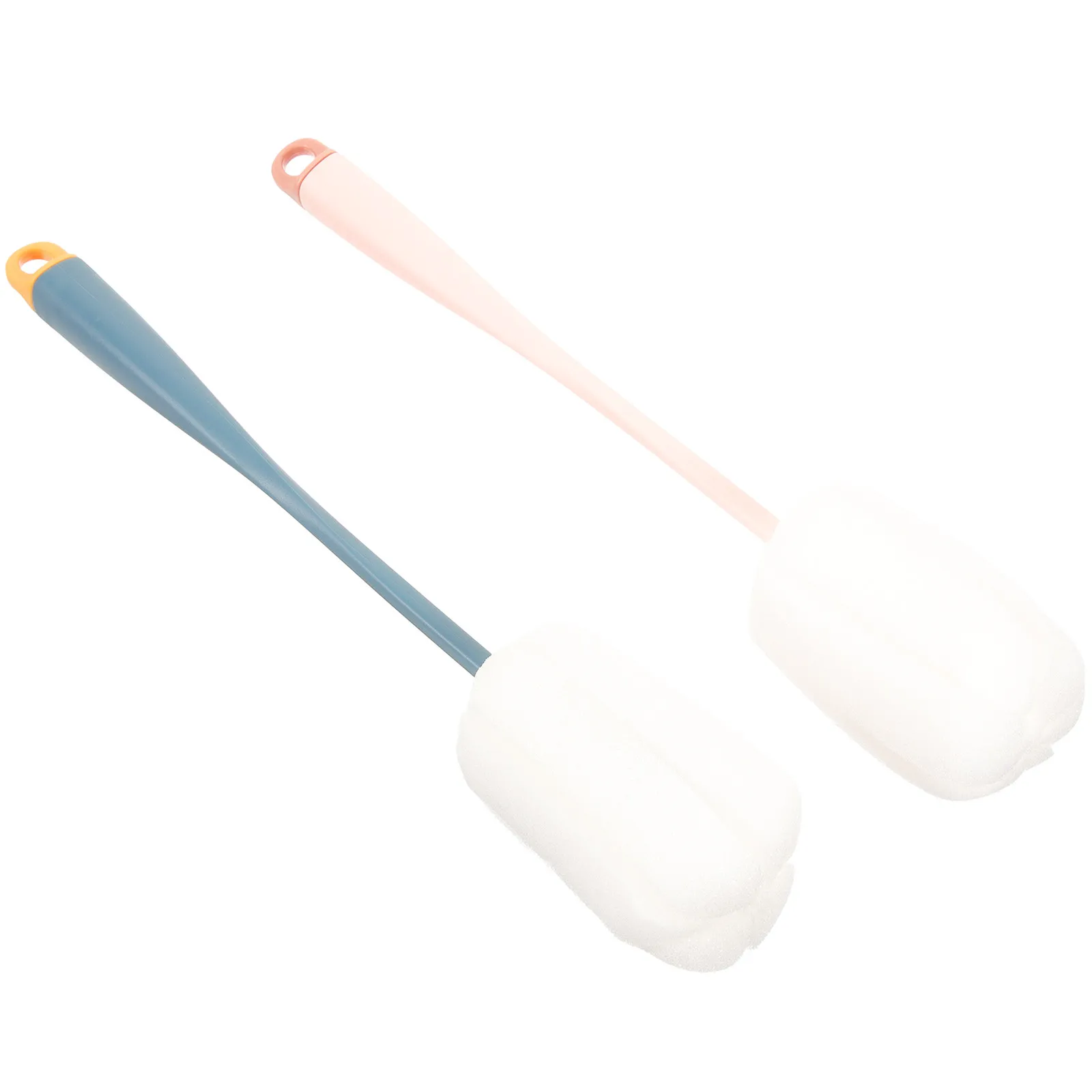 

2Pcs Baby Bottle Brush Premium Plastic Sponge Material Long Handle Cleaning Tool Household Cup Bottle Cleaner Cup Brush