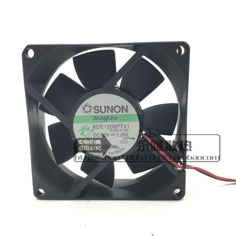 Authentic 80 * 80 * 25MM 8CM 12V 1.6W KDE1208PTV1 chassis power cooling fan