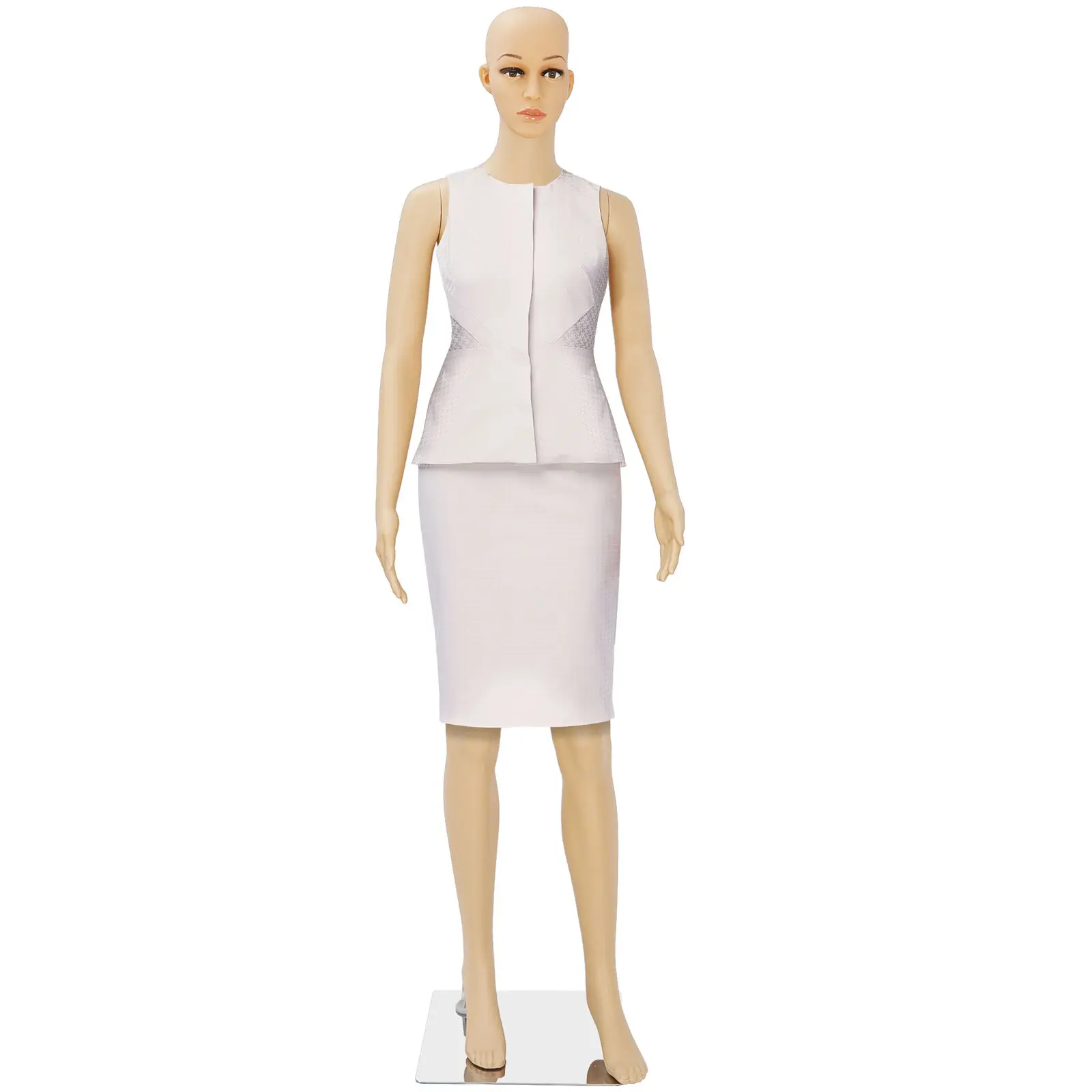 Maniquí de PP para mujer, soporte de exhibición realista, gira la tela del vestido con la Base, cuerpo completo, EE. UU.